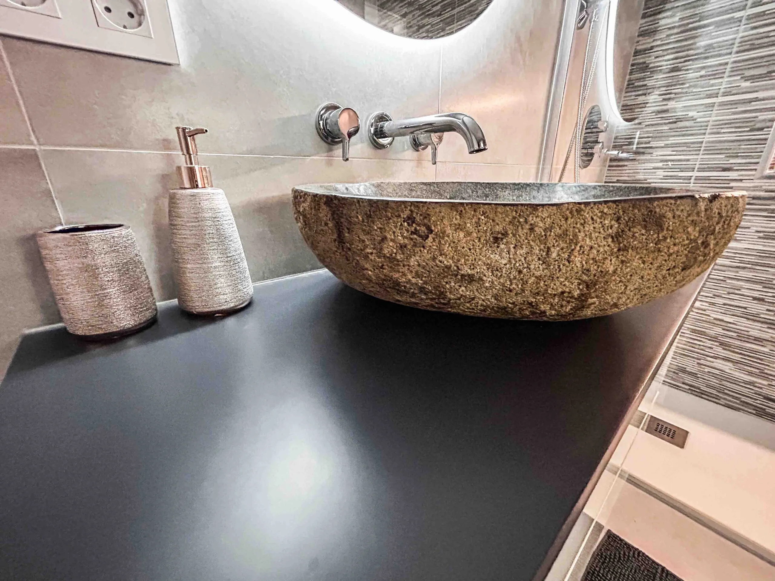 Bathroom sink at Casa Gigi in Jandía