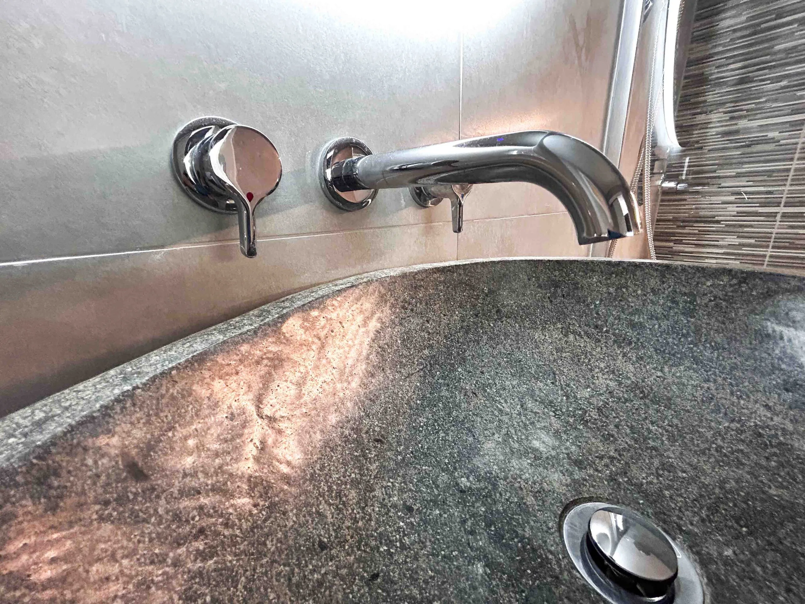 Bathroom sink at Casa Gigi in Jandía