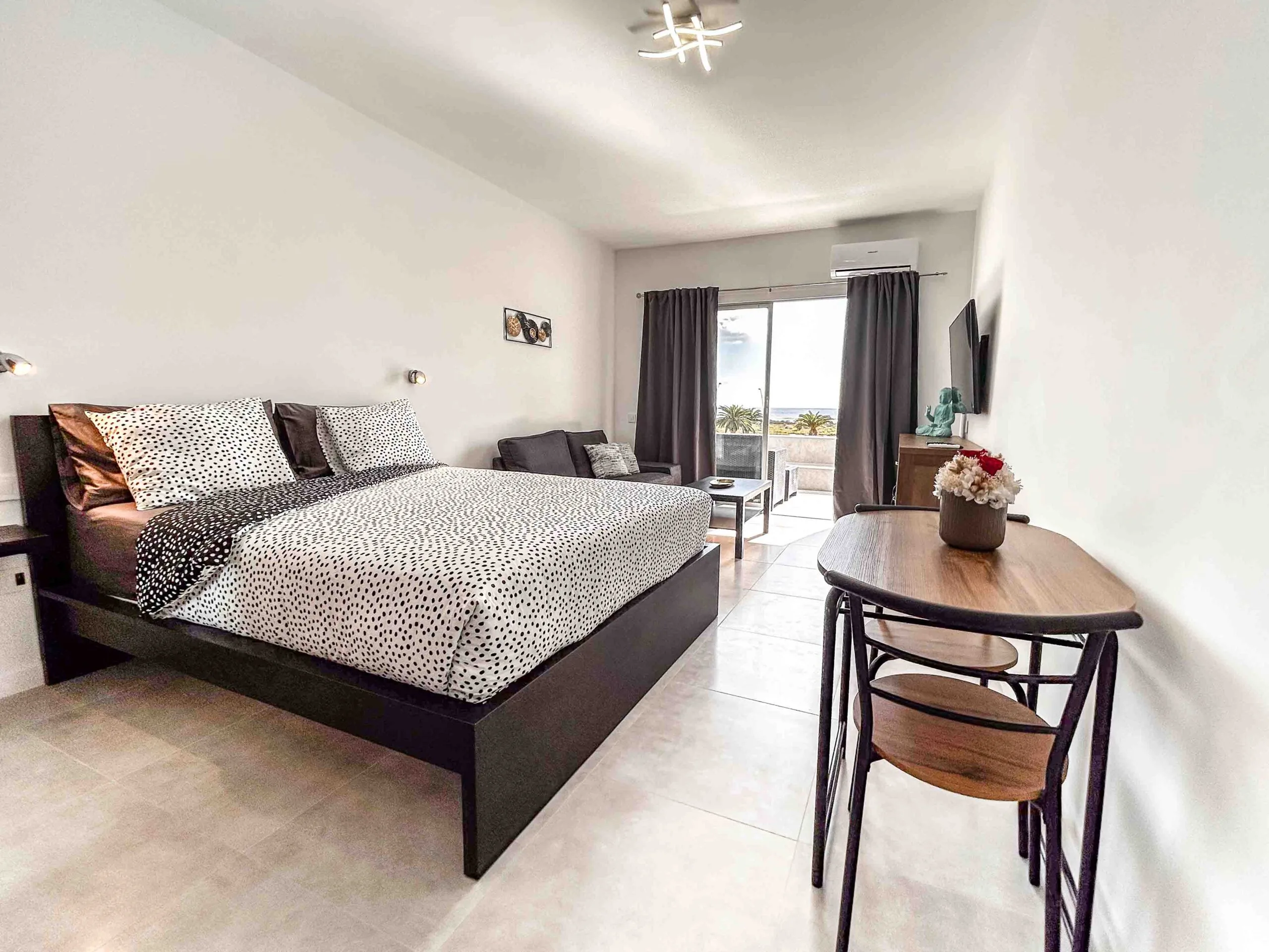 Cozy sleeping area at Casa Gigi holiday apartment